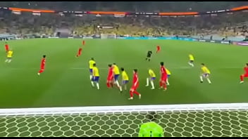 Brasil Menelanjuti Pantat Korea Selatan Dengan Gaya Doggy Tanpa Ampun