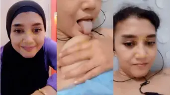 Amel Vcs Buka Jilab, Lidahnya Menggoda Uting