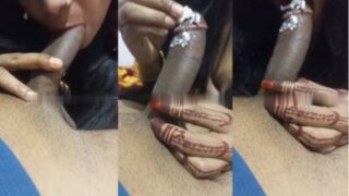 Gadis Nakal Beri Blowjob Ala India Dengan Krim Di Kontol