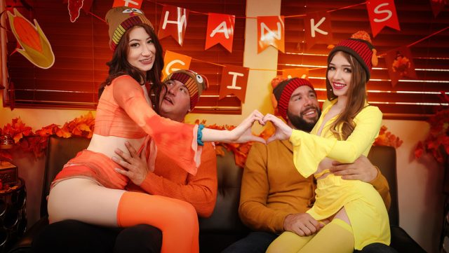 Anak Tiri Tukaran – Cewek-cewek Nakal Yang Selamatkan Malam Thanksgiving