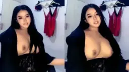 Helena Mengocok Coklat Dan Menggoyang Payudara Di Mango Live