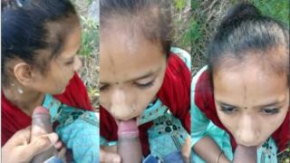 Punjabi Cewek Ngewe Di Luar Sambil Nyedot Kontol