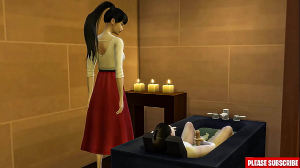 Ibu Tiri Asia Bantuin Anak Tiri Ngocok Di Kamar Mandi | Ketahuan Coli Sama Ibu Tiri